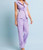 Lavender Pinstriped Utility Two-Piece Set