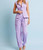 Lavender Pinstriped Utility Two-Piece Set