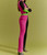 Knit Color block Top and Pants Set