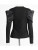Black Women's Bow Long Sleeve Top