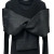 Black Women's Bow Long Sleeve Top
