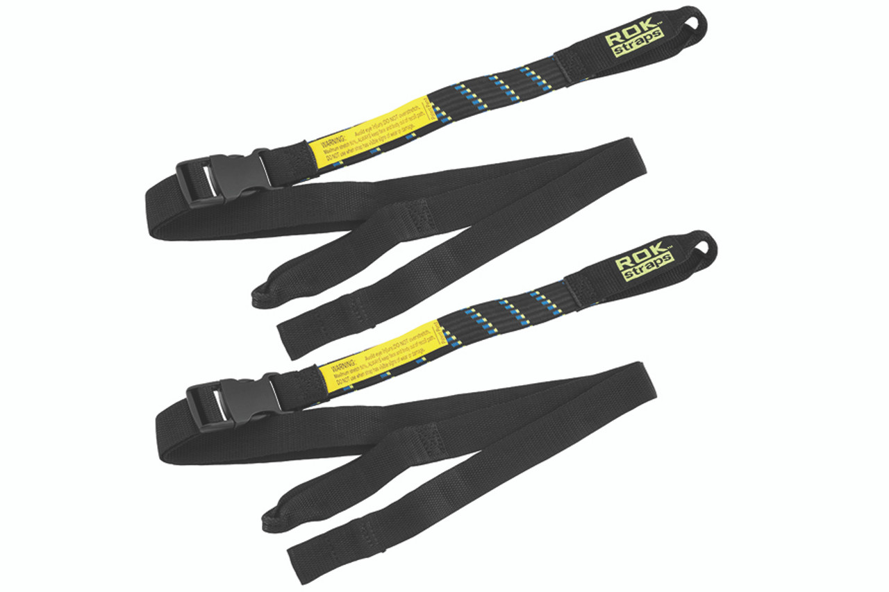 ROK Straps  Motorcycle Flat Fixed-Length (non-adjustable) Elastic Straps -  Motorcycle Camping Gear