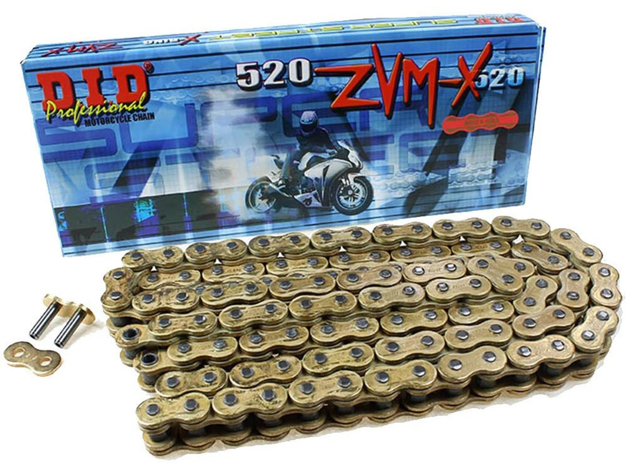 EK Chains 530 ZVX3 Sealed Extreme Series X-Ring Chain - 120 Links - Black –  Lowbrow Customs