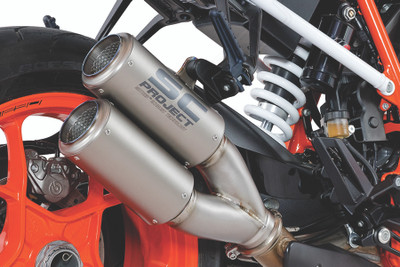 SC Project - KTM 1290 Super Duke R CR-T Dual Tip Titanium Slip-On Exhaust System (2014-2019)