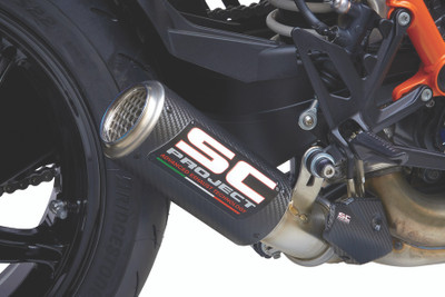 SC Project - KTM 1290 Super Duke R CR-T Carbon Fiber  Slip-On Exhaust System (2020+)