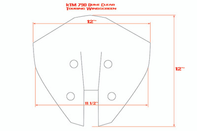 KTM 790/890 Duke Windshield