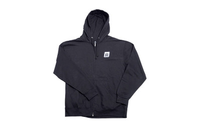 Poly-Tech Zip-Up Hoodie - Black