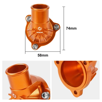 Thermostat Housing Cover Water Connection