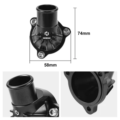 Thermostat Housing Cover Water Connection