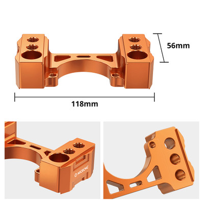Steering Damper Bracket 1" Handlebar Risers Kit 