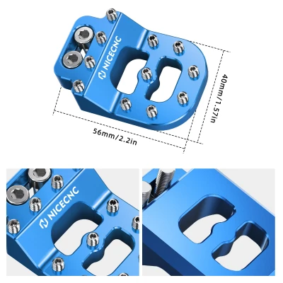 Dual Control Stepped Rear Brake Pedal Pad Tip