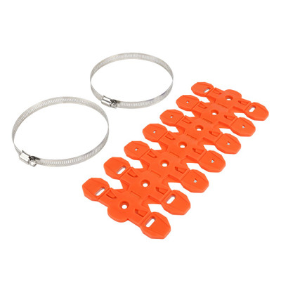 Exhaust Pipe Silencer Heat Shield Guard For 2&4 Stroke Motorcycles - Orange