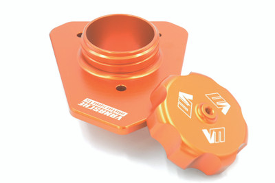 Vanasche Motorsports KTM 690 Enduro / SMC-R - (2019+) - Billet Fuel Filler "Orange"