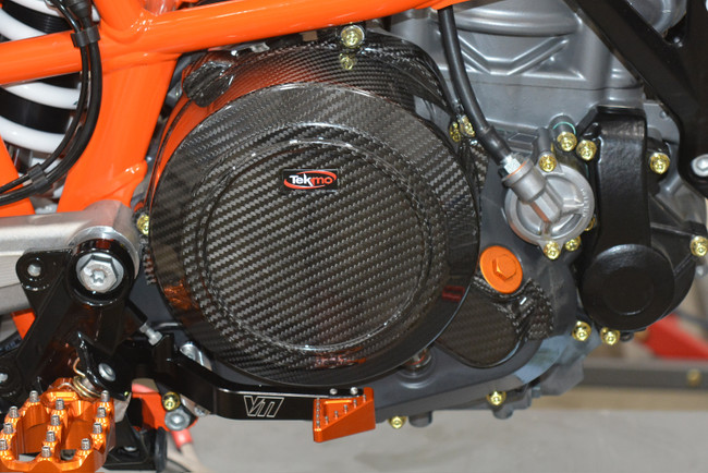 Scudo Termico KTM 690 SMC/Enduro 2019-2022 In Fibra Di Carbonio 2x2 Twill - Foto 8