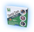 Hygenic 6' x 6' Medium Green Rubber Dental Dam, Package of 36