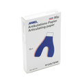 Hanel Horseshoe Shaped Articulating Paper, Blue/Red, 80 micron, Box of 72 sheets
