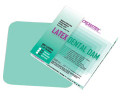 Crosstex 5' x 5' Thin, Green, Mint Flavored Latex Dental Dam. Box of 52 sheets