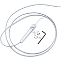 Quick-Clean Continental Syringe w/Gray Straight Tubing. Quick change tip