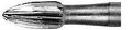 Midwest FG #7404 12 Blade Egg Shaped T&F Bur, Pack of 10 Burs