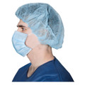 Dukal Bouffant Cap, Blue, 24', 100/Box. Made of Spunbonded polypropylene
