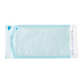 House Brand 5.25' x 10' Self-Sealing Sterilization Pouch 200/Box. Paper/Blue