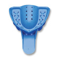 Tray-Aways #3 Perforated Medium Upper Full-Arch Blue Plastic Impression Trays