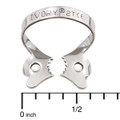 Ivory Clamps #2T winged metal rubber dam clamp, single clamp