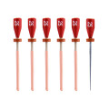 One File G Plastic Carrier Obturators, 5 x #25 (Red) Obturators + 1 verifier