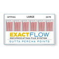 ExactFlow Gutta Percha Points Large, Color Coded, 60 Per Box. Hand jig rolled