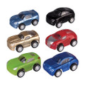 Pull-Back Vehicles Sports Cars, 2", 36/Pkg.