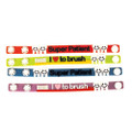 Dental Bracelets Bracelet w/Saying, 7.5" by 0.5", 24/Pkg.
