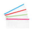 Vinyl Pouches Vinyl PVC w/Colored Zip Pouch, 10"W x 4"H, 144/Pkg.