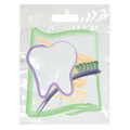 Specialty Scatter Bags Tooth and Brush Abstract Art Full Color Bag, 9" x 13", 250/Pkg