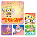 SpongeBob Stickers SpongeBob w/Toothbrush, PS247, 100/Roll
