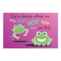 It's About Time to Hop on it Postcard Hopping Frogs Postcard, 250/Pkg., RC7247