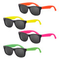 Sherman Kids Sunglasses Kids Classic Sunglasses w/ Neon Arms, 5" x 5", S70380, 12/Pkg