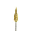 Gold Carbide Burs, Laboratory, 82T, Cone, Each, Reg Cut, HP