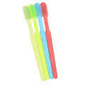 Disposable Toothbrush, Prepasted Fluoride Free, 39 Tufts, Assorted, 100/Box