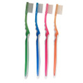 Adult Compact Head Toothbrush, Sensitive Bristles, 32 Tufts, 72/Box, Assorted