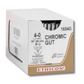 Ethicon Sutures. 4/0, 18" Chromic Gut Absorbable with Precision Point Reverse