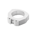 Vacuum Canister 2" Post Mount w/Gray Bracket, Anodized