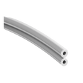 Syringe Tubing, 2 Hole, Straight Gray