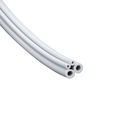 FC Tubing, 4 Hole, Poly Gray; Roll of 100ft