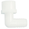 1/2" FPT x 5/8" Barb Elbow Adapter, Plastic