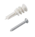 Wall Anchors w/Screws, Nylon; Pkg of 25