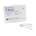 Pulpdent, T Type Bands .002"/.05mm Thick Stainless Steel Curved Wide Box of 100, BTSC/W