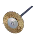 Buffalo Dental, 3/4" Brass Wire HP Rotary Brush, Pkg. of 12, 07460