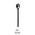 Buffalo Dental, Round (52D) Diamond Cut Fine HP Carbide Bur, 18080FDM