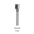Buffalo Dental, Inverted Cone,  1/4" Head Dual Cut Regular HP Carbide Bur, 1/8" Shank, 18560
