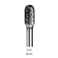Buffalo Dental, 3/8" Barrel (F3/8) Diamond Cut Coarse Carbide Bur w/ 1/4" Shank, 19140CDM